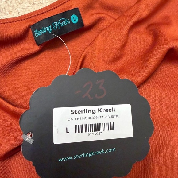 Sterling Kreek On the Horizon One Shoulder Blouse Womens Large Festival Cowgirl - Picture 2 of 6